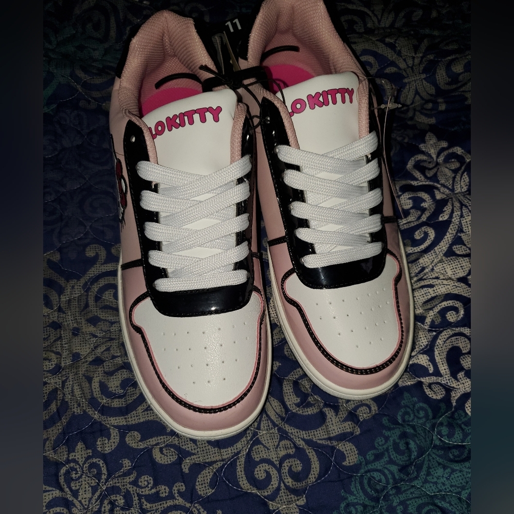 Hello Kitty Pink and White Women's Shoes